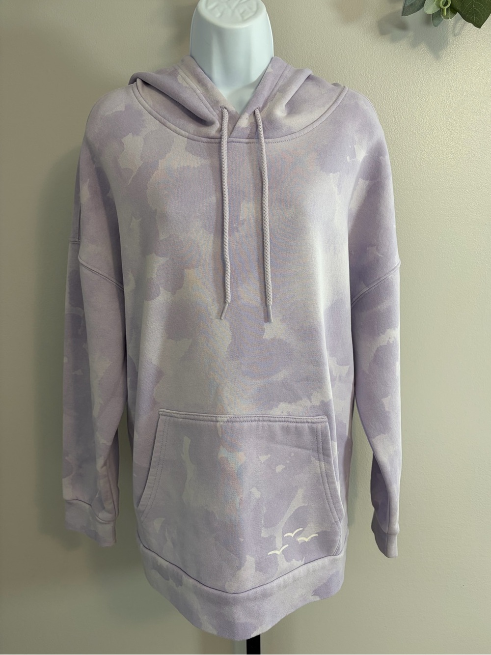 Lavender Tie-Dye Crewneck Hoodie Sweatshirt